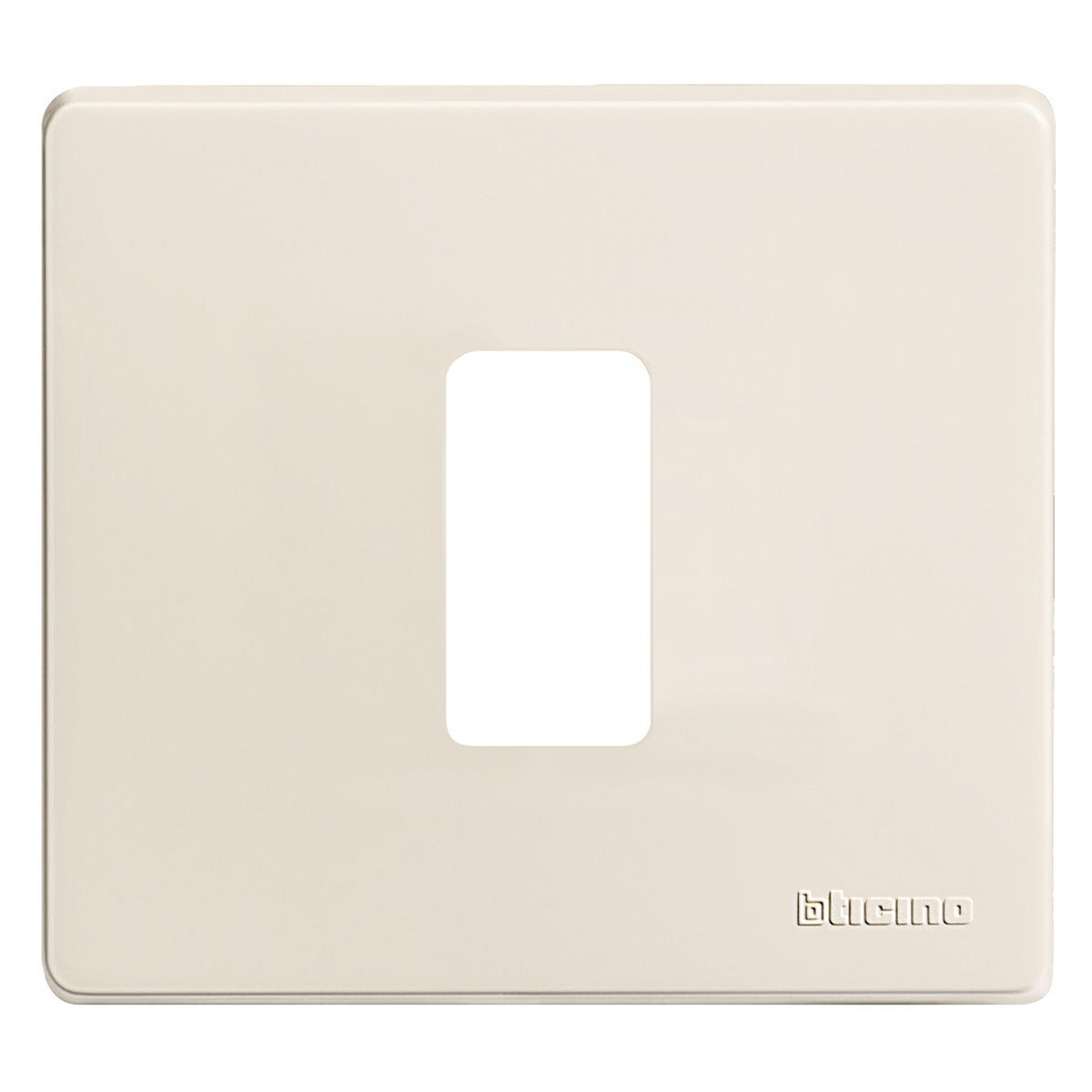 Placa embellecedora BTicino Magic marfil de 1 módulo – Ref. 5001R - referencia 5001R