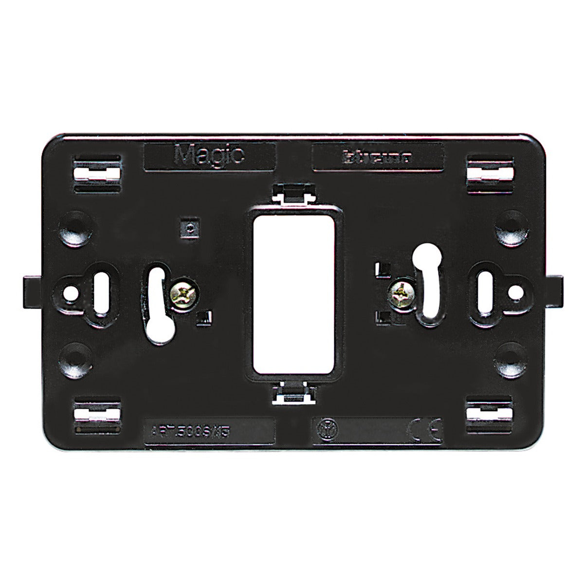 Soporte BTicino Magic para mecanismo centrado de 1 módulo – Ref. 500S13 - referencia 500S13