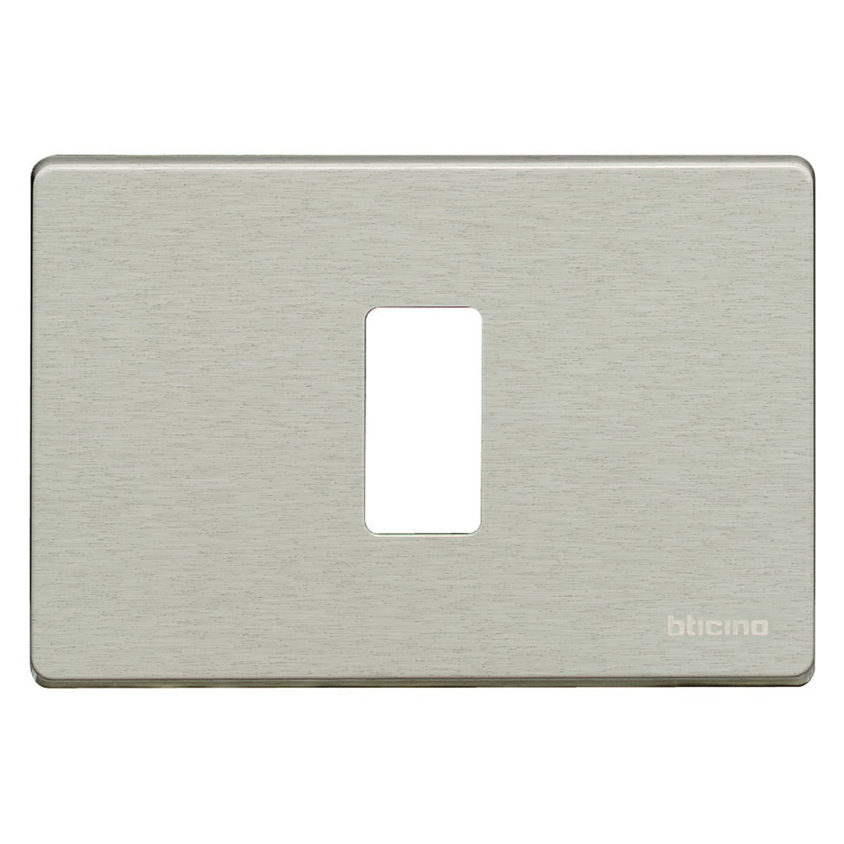 Placa embellecedora BTicino Magic aluminio natural de 1 módulo – Ref. 5031AL - referencia 5031AL