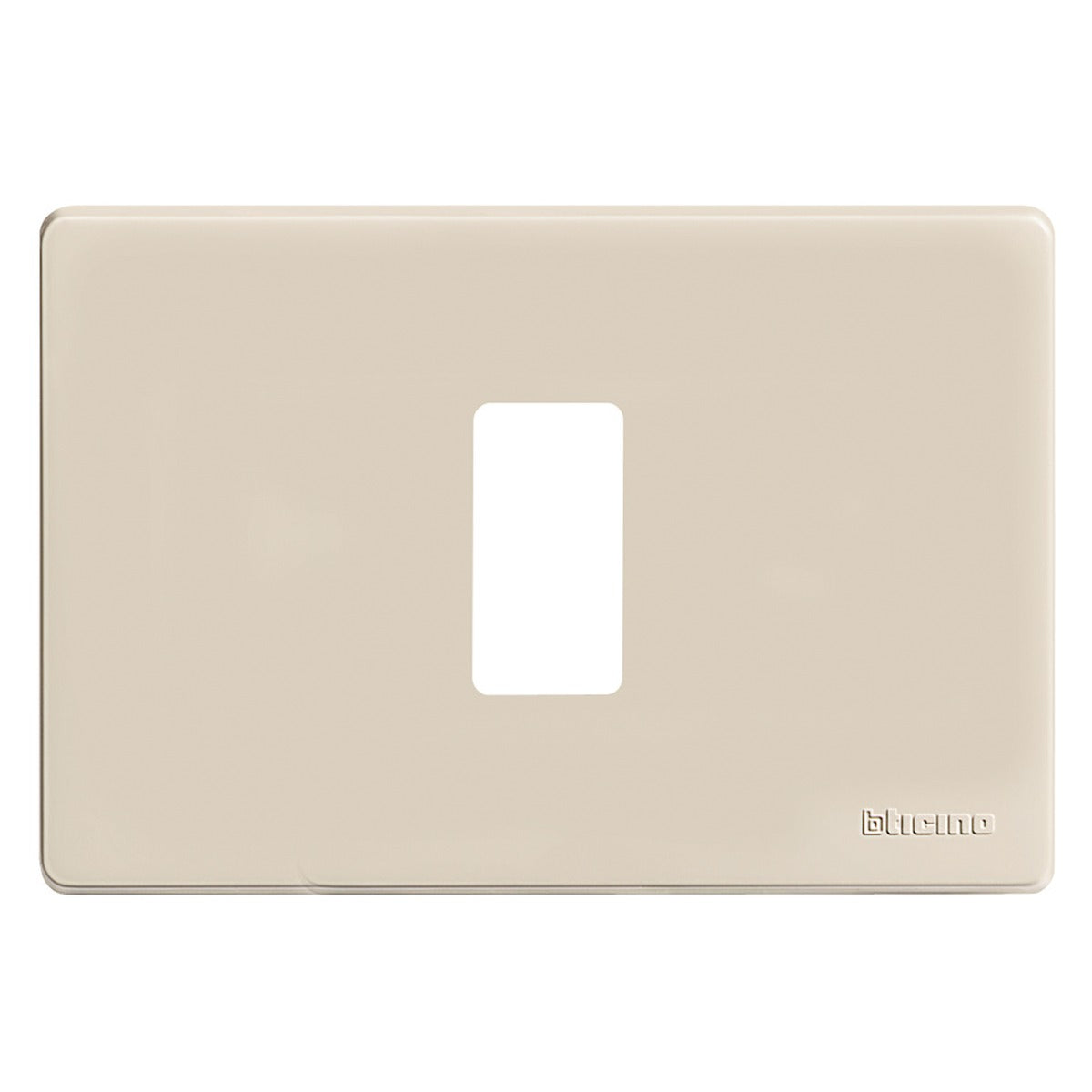Placa embellecedora BTicino Magic marfil de 1 módulo – Ref. 5031R - referencia 5031R
