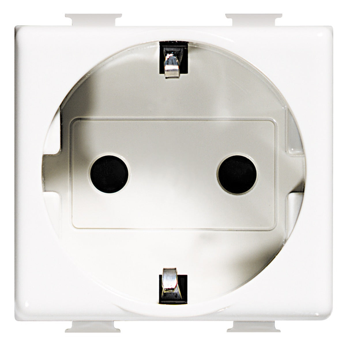 Base de enchufe 2P+T BTicino Màtix blanca 16 A de 2 módulos – Ref. AM54402 - referencia AM54402