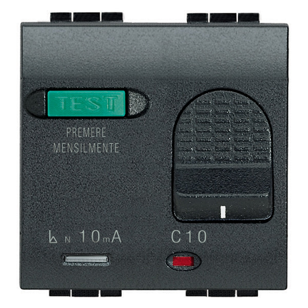 Magnetotérmico diferencial BTicino Livinglight 1P+N 10 A y 10 mA – Ref. L430510 - referencia L430510