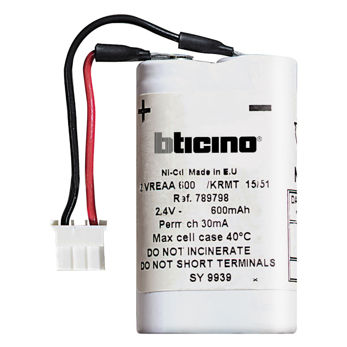 Batería de recambio BTicino para lámpara de emergencia Livinglight – Ref. L47841 - referencia L47841