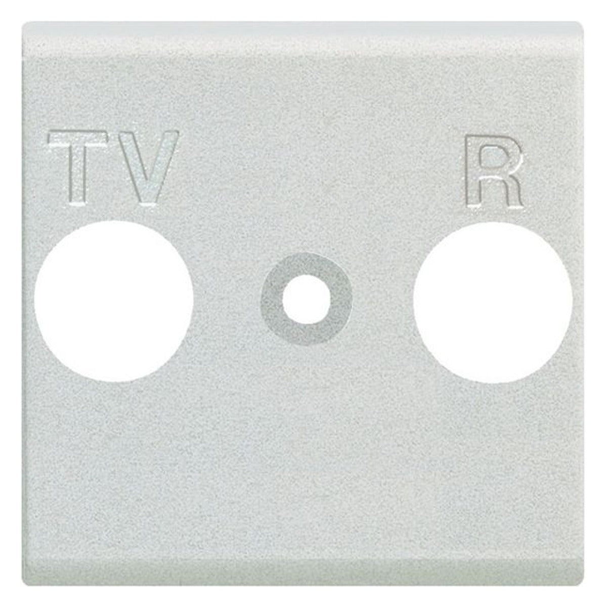 Frontal TV-R BTicino Livinglight blanco de 2 módulos – Ref. N4204 - referencia N4204