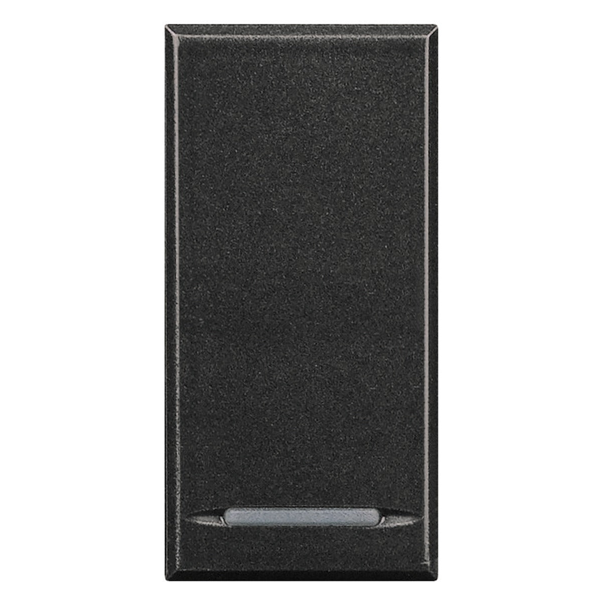 Interruptor basculante BTicino Axolute antracita iluminable 16 AX de 1 módulo – Ref. HS4051A - referencia HS4051A