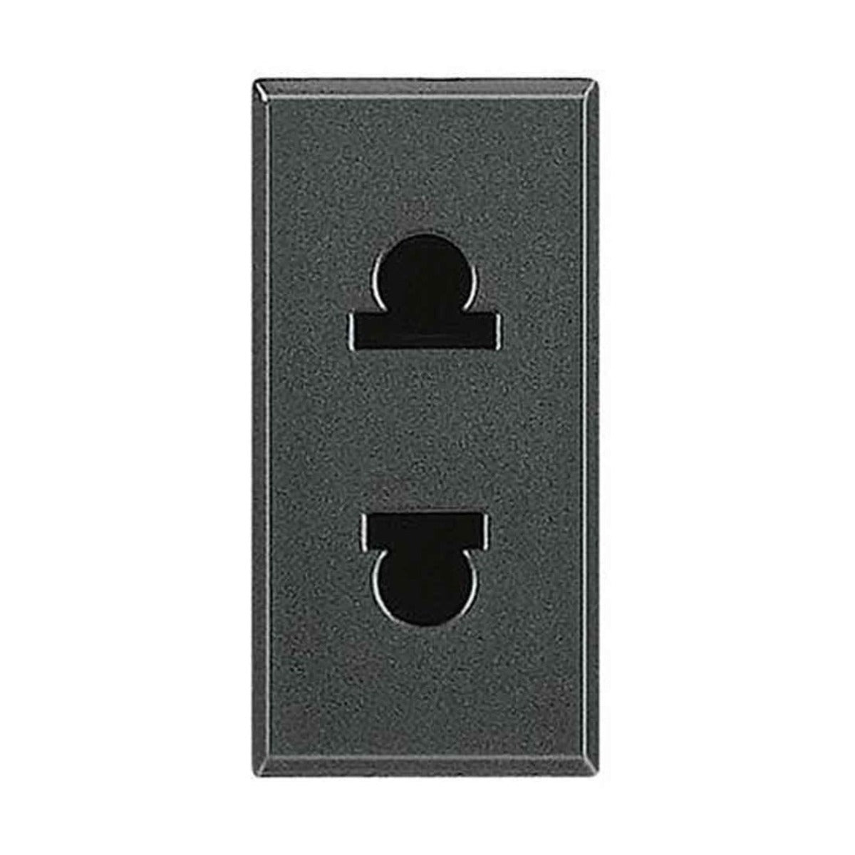 Base de enchufe BTicino Axolute antracita 2P 16 A de 1 módulo – Ref. HS4125S - referencia HS4125S