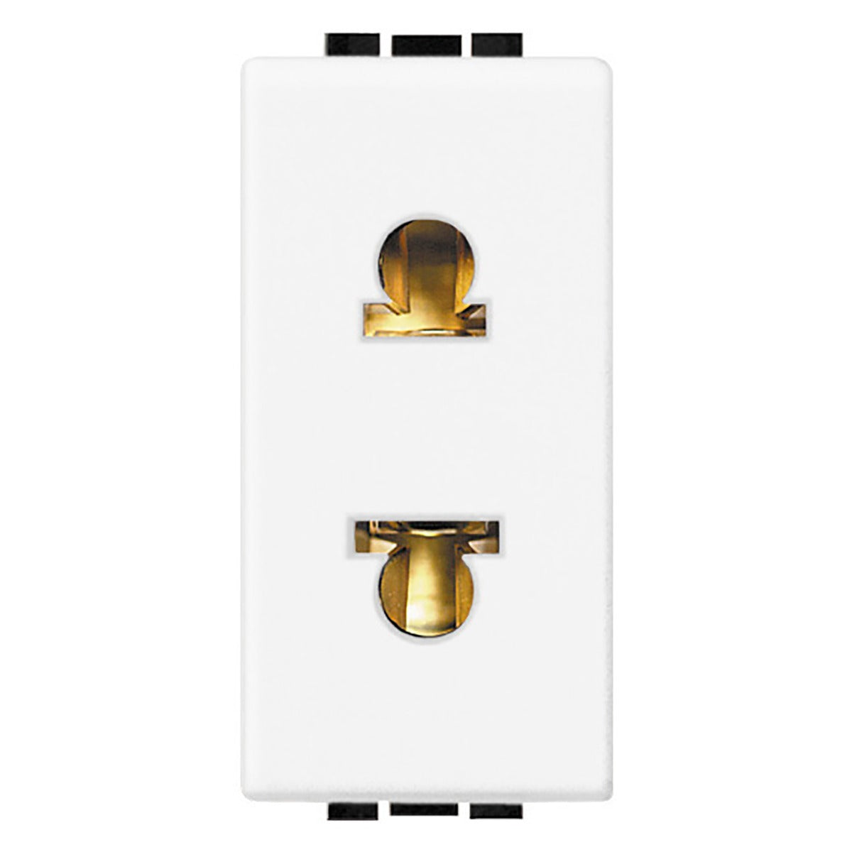Base de enchufe BTicino Livinglight blanca 2P 16 A de 1 módulo – Ref. N4125S - referencia N4125S