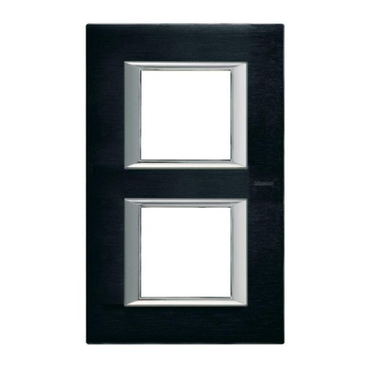 Placa BTicino Axolute antracita satinada para 2×2 módulos vertical – Ref. HA4802/2XS - referencia HA48022XS