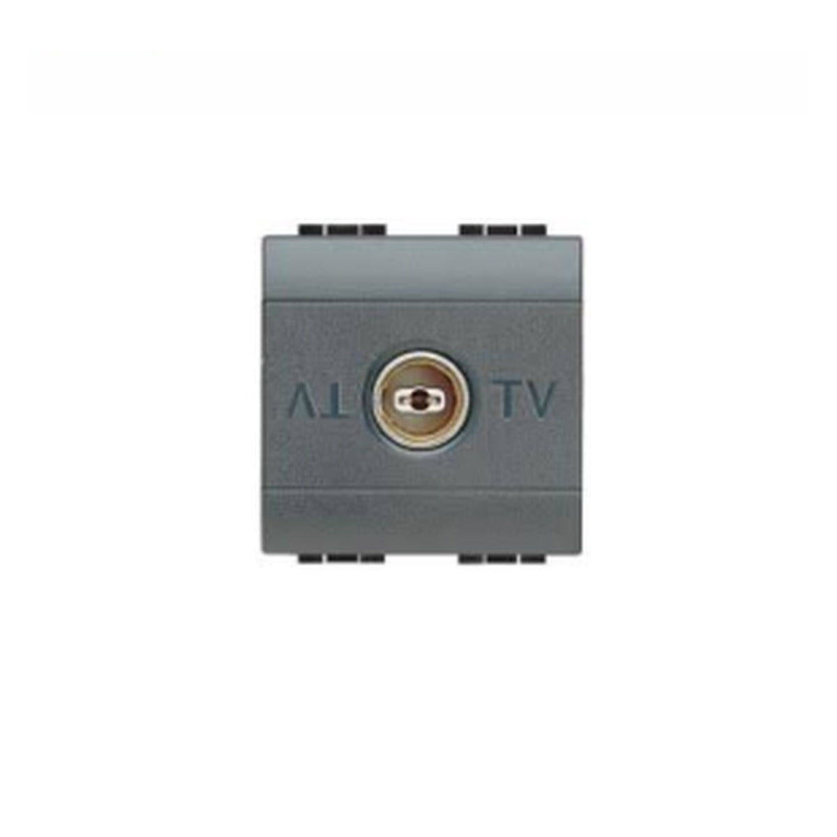 Base de TV pasante BTicino Living International antracita de 2 módulos – Ref. L4201P/2 - referencia L4201P2