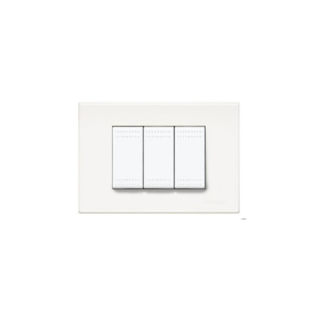 Placa BTicino Light blanca de 3 módulos – Ref. N4803LB - referencia N4803LB