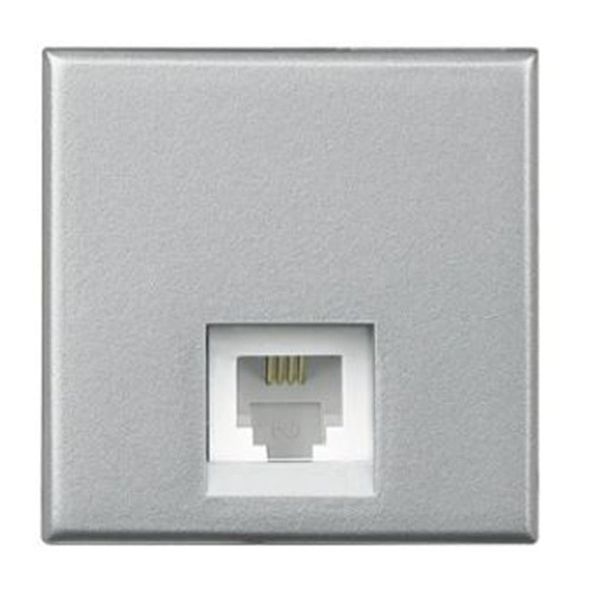 Base telefónica RJ11 BTicino Livinglight Tech de 2 módulos – Ref. NT4258/11D - referencia NT425811D
