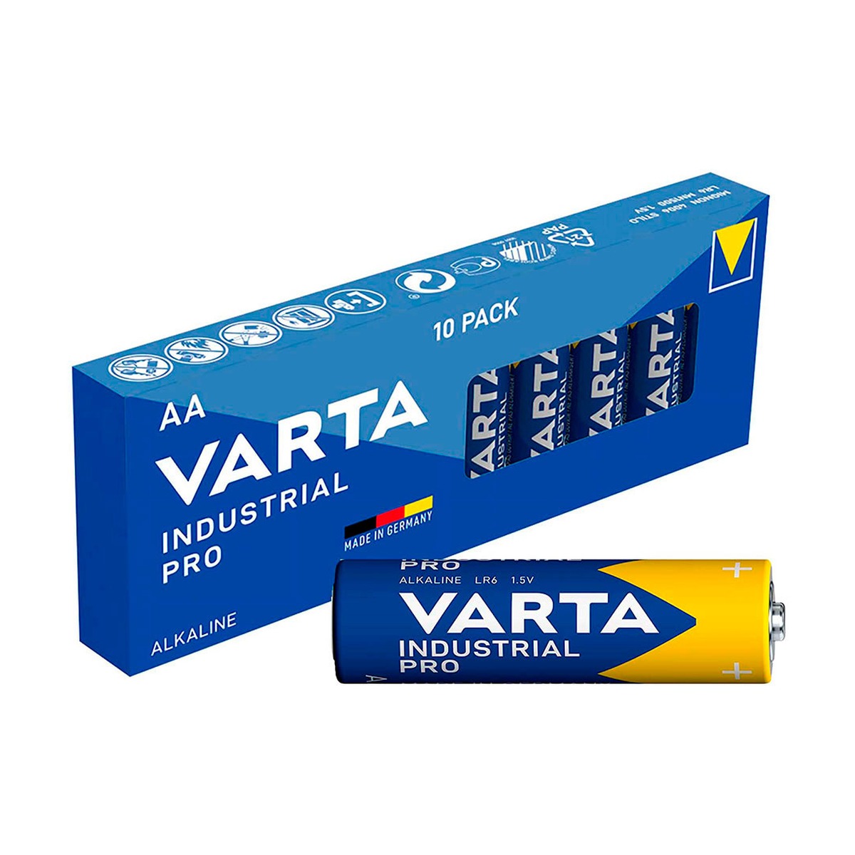 Pilas Varta Industrial Pro AA/LR6, pack de 10 – Ref. EDM 38597 - referencia 38597