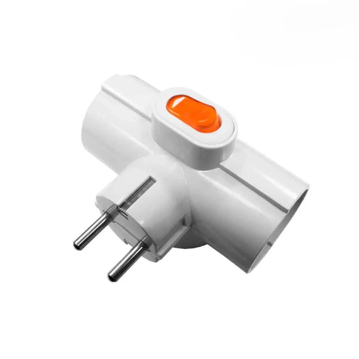 Adaptador triple Schuko con interruptor luminoso 16 A, 250 V – Ref. EDM R40067