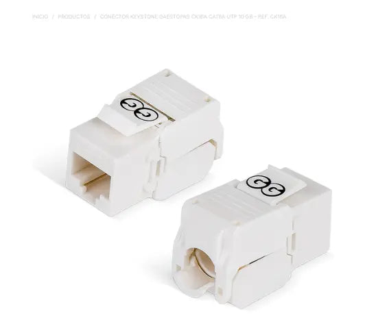 Conector keystone Gaestopas CK16A CAT6A UTP 10 Gb – Ref. CK16A
