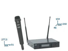 Kit de micrófono inalámbrico de solapa EGI MA853/R850 UHF – Ref. MA853/R850