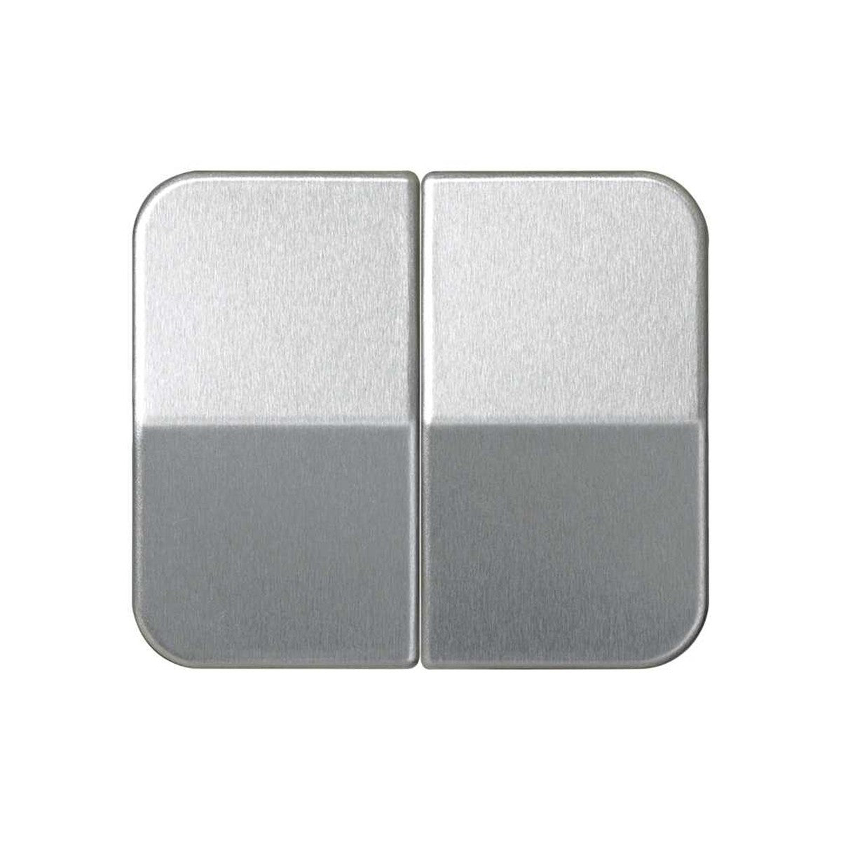 Tecla doble Simon 75 para interruptores, aluminio - referencia 75026-33
