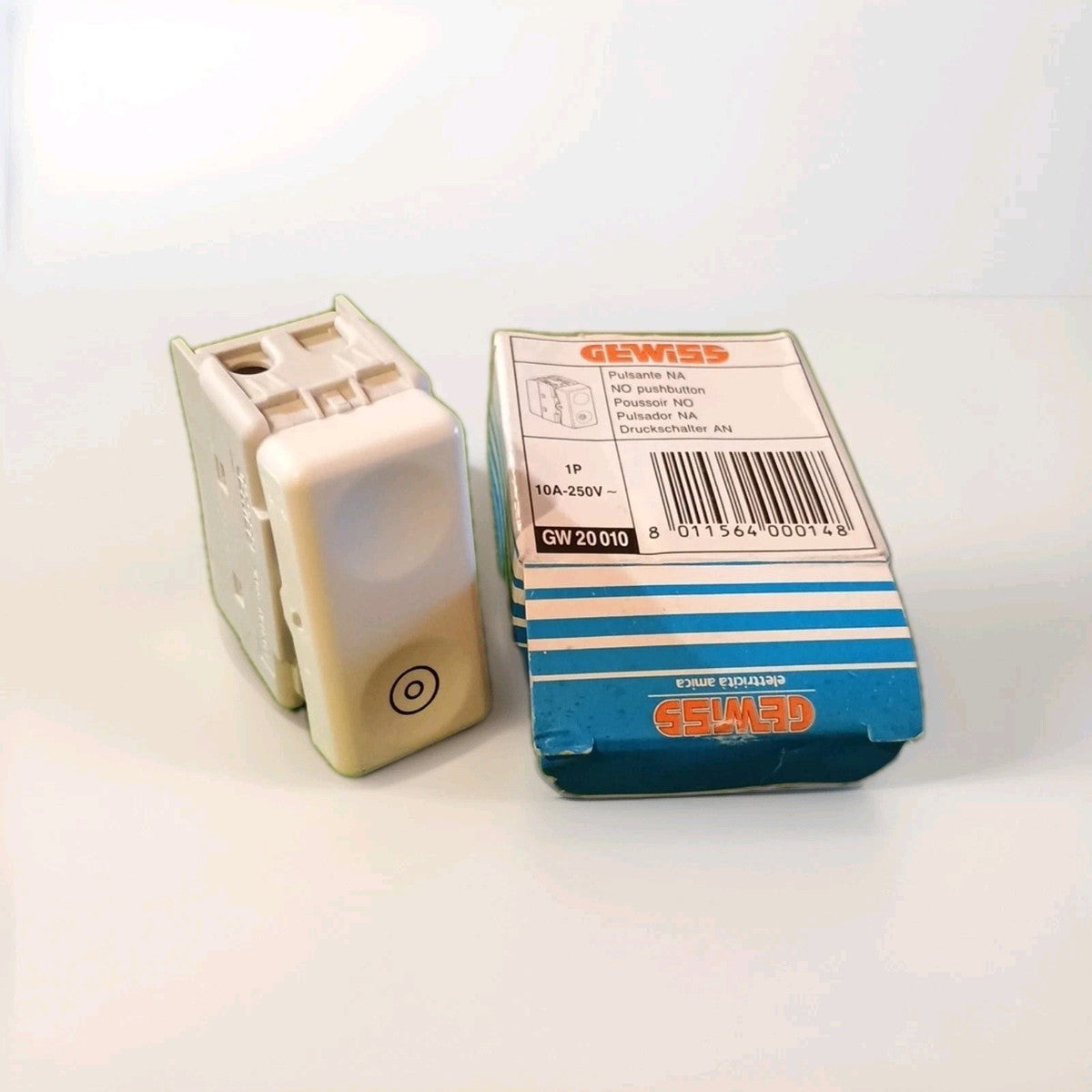 Pulsador Gewiss System NA 1P 10 A - referencia GW20010