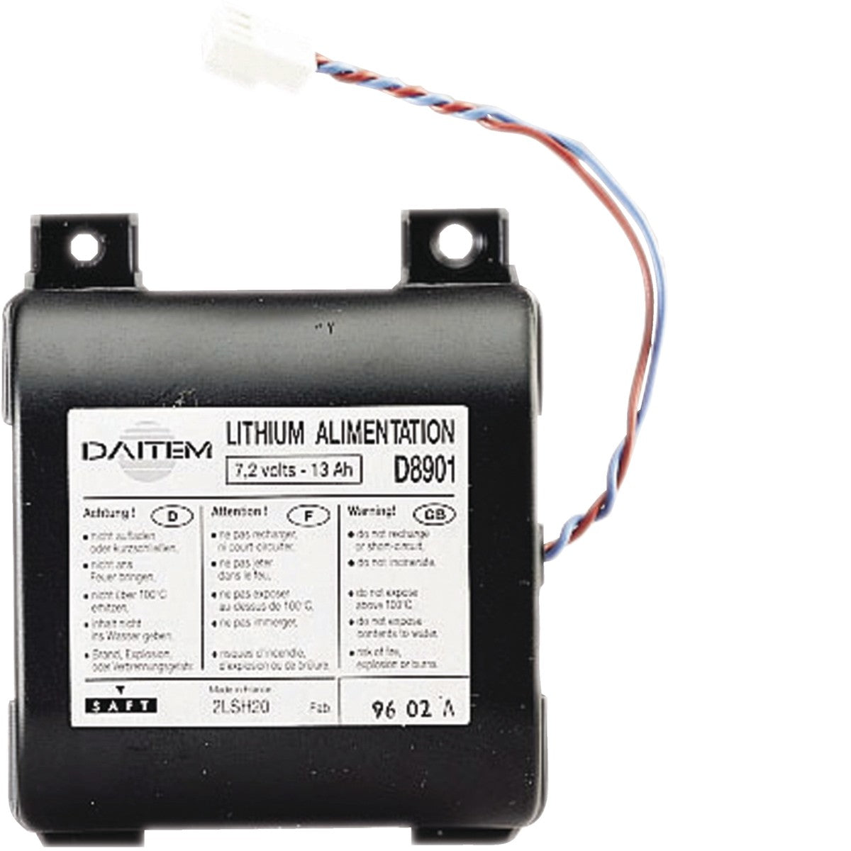 Pila de litio Hager BATLI02 7,2 V 13 Ah - referencia BATLI02