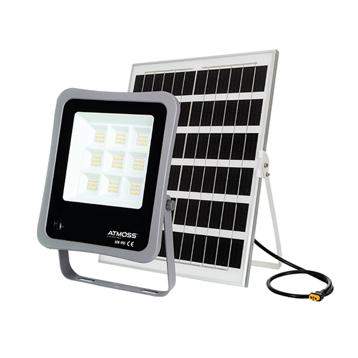 Proyector solar LED Atmoss PRY122 545 lm con mando, 5000 K IP65 - referencia PRY122