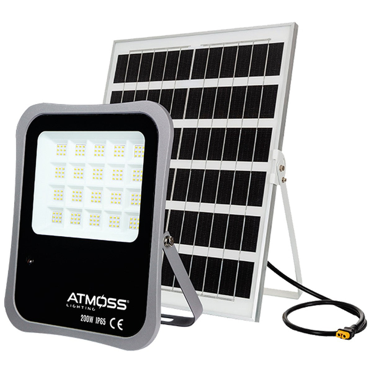 Proyector solar LED Atmoss PRY123 2010 lm con mando, 5000 K IP65 - referencia PRY123