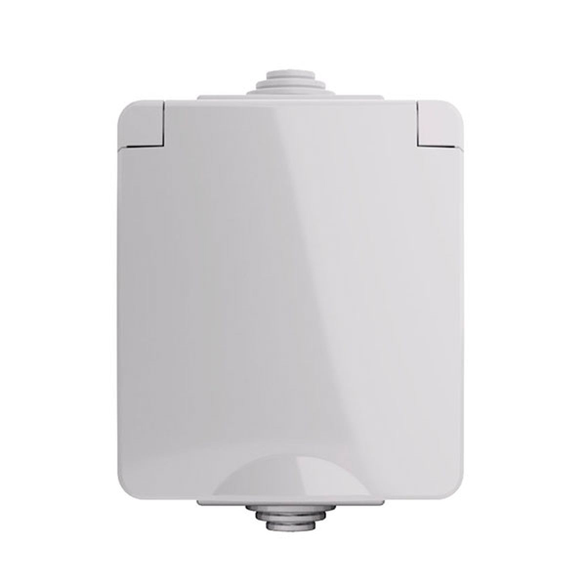 Base Schuko de superficie Atmoss S60 gris 16 A 250 V - referencia S6040514