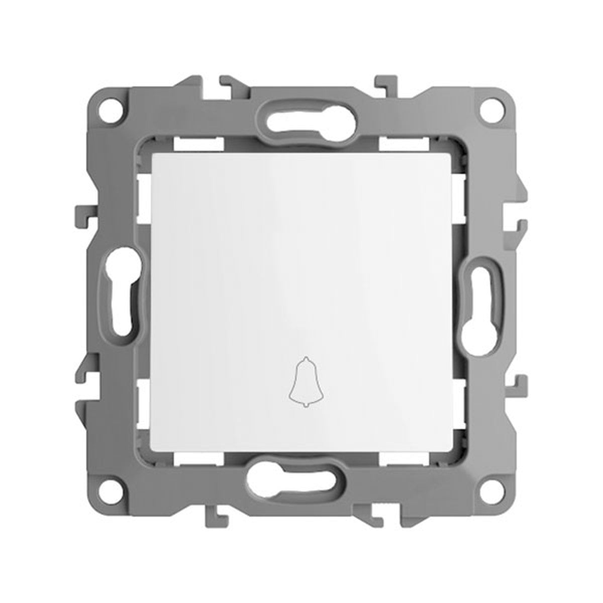 Pulsador con símbolo de timbre Atmoss S20 blanco 250 V - referencia S2012710