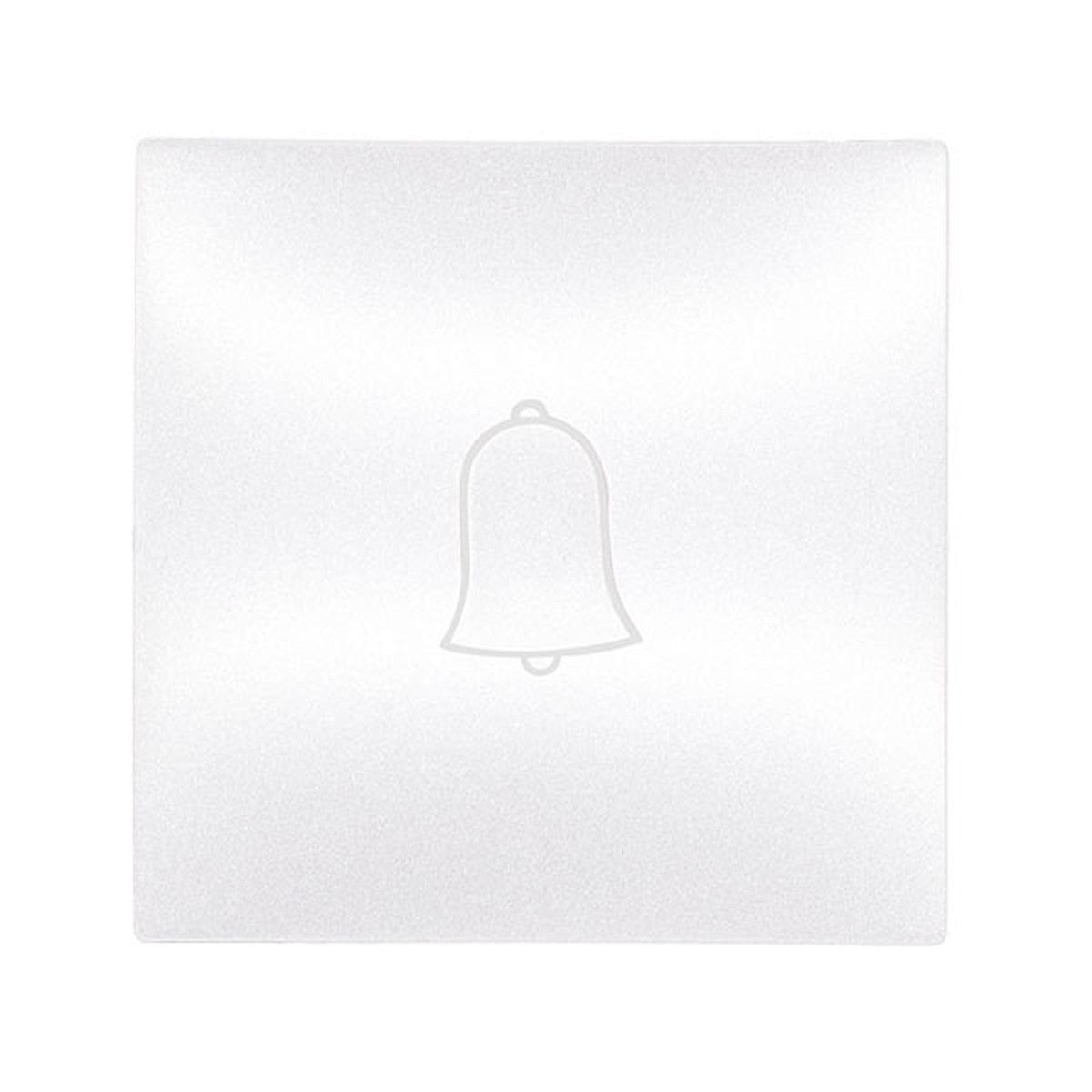 Tecla de pulsador con símbolo de timbre Atmoss S30 blanca - referencia S3062910