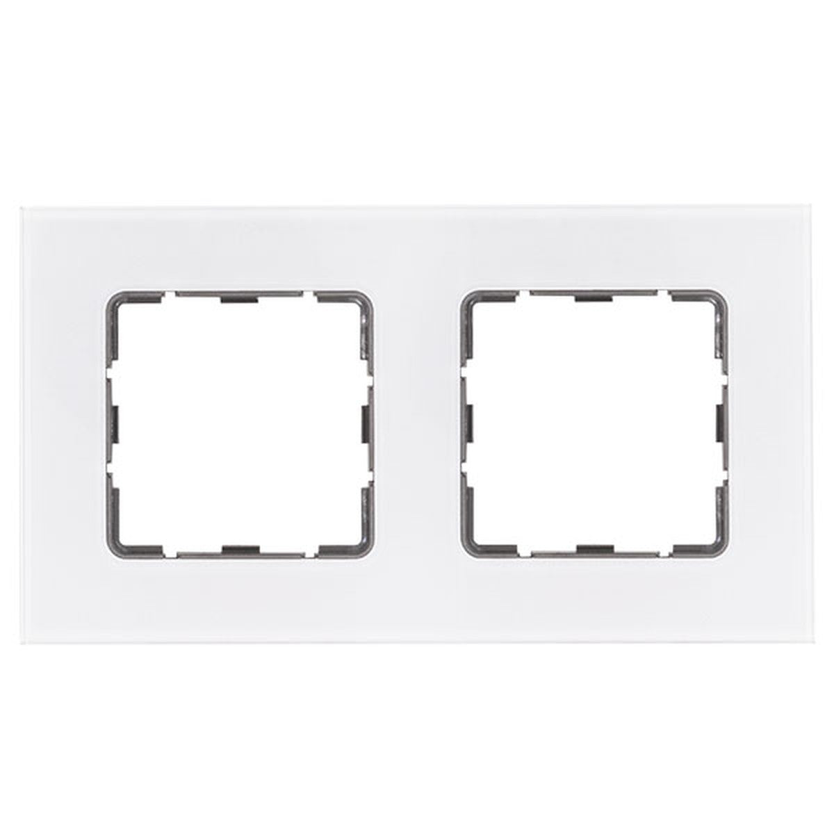 Marco de cristal Atmoss S30 de 2 elementos transparente interior blanco - referencia S3080210