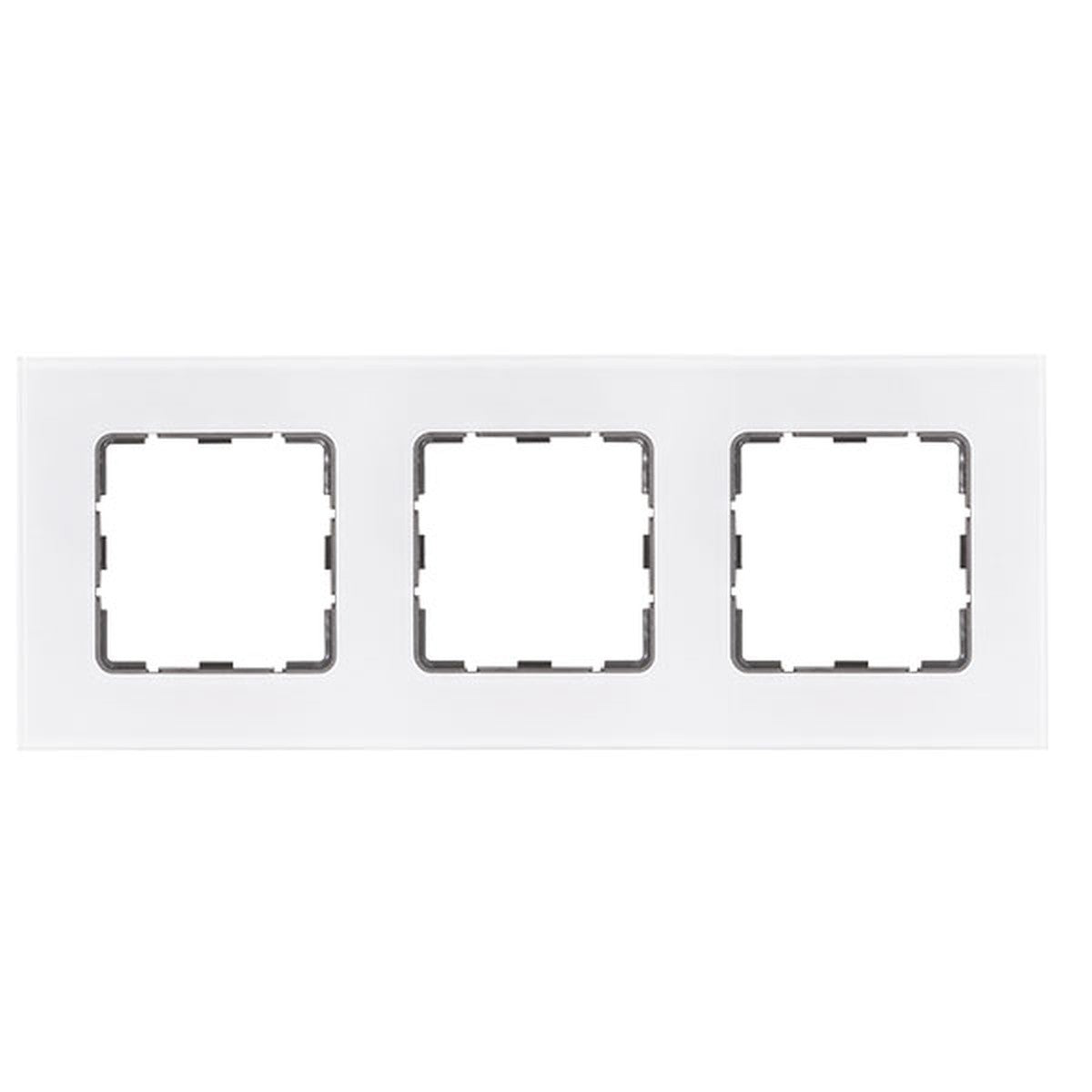 Marco de cristal Atmoss S30 de 3 elementos transparente interior blanco - referencia S3080310