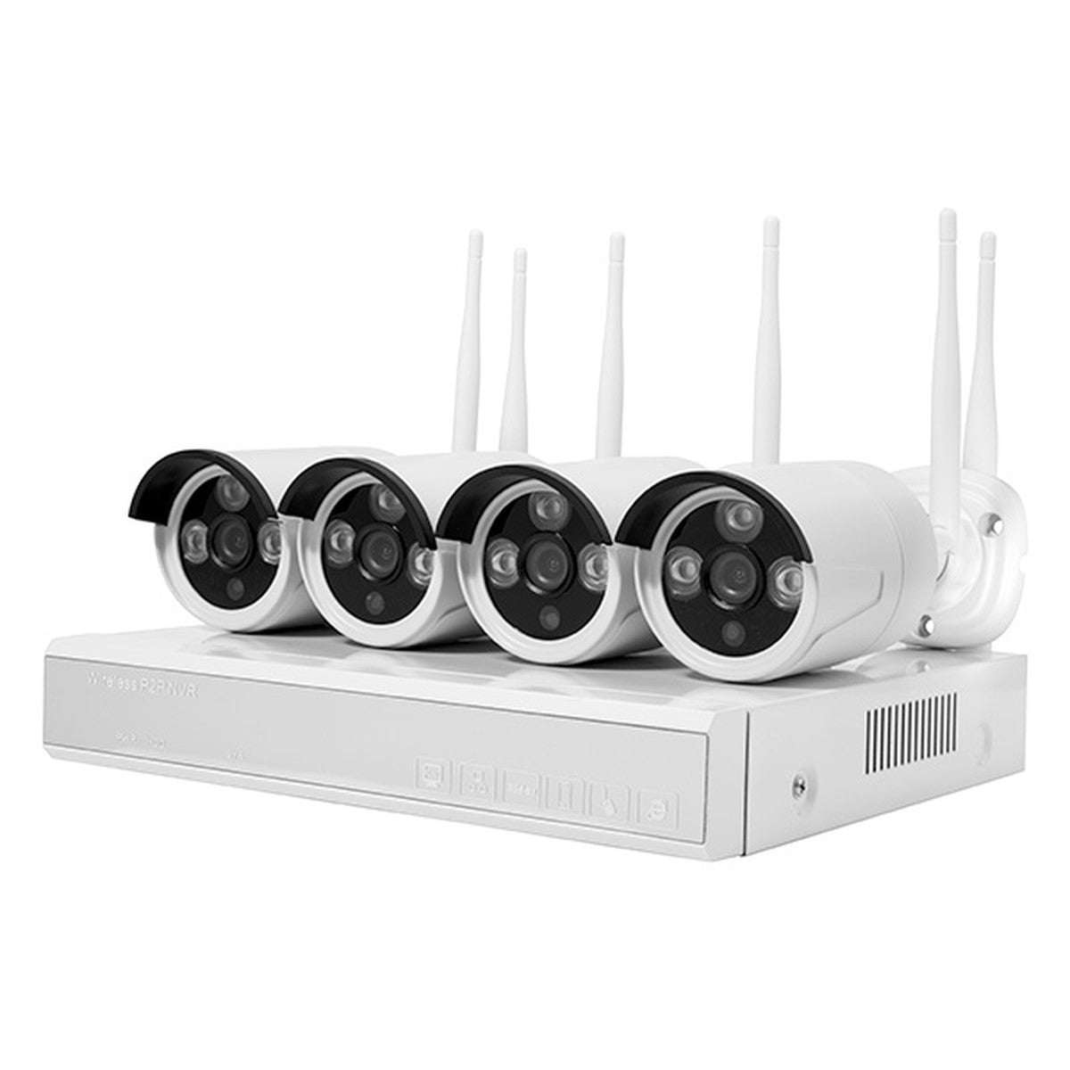 Kit de cámaras de seguridad Wi-Fi Tuya Atmoss 4 canales 1080p con HDD 1 TB - referencia SGR008