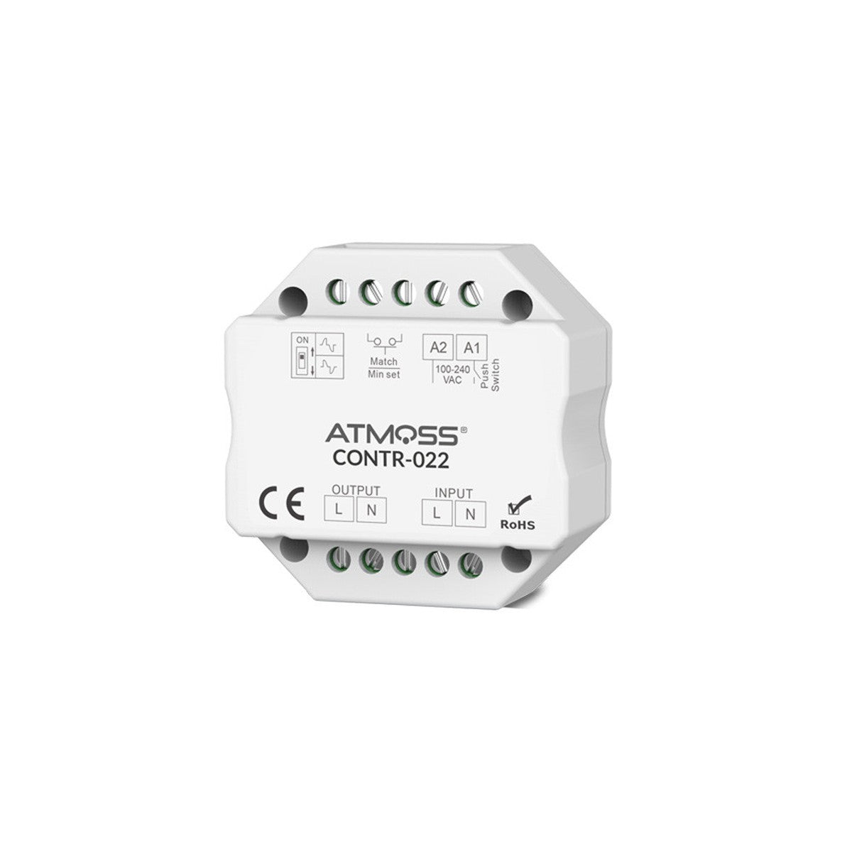 Regulador LED TRIAC Atmoss 200 W con memoria - referencia CONTR-022