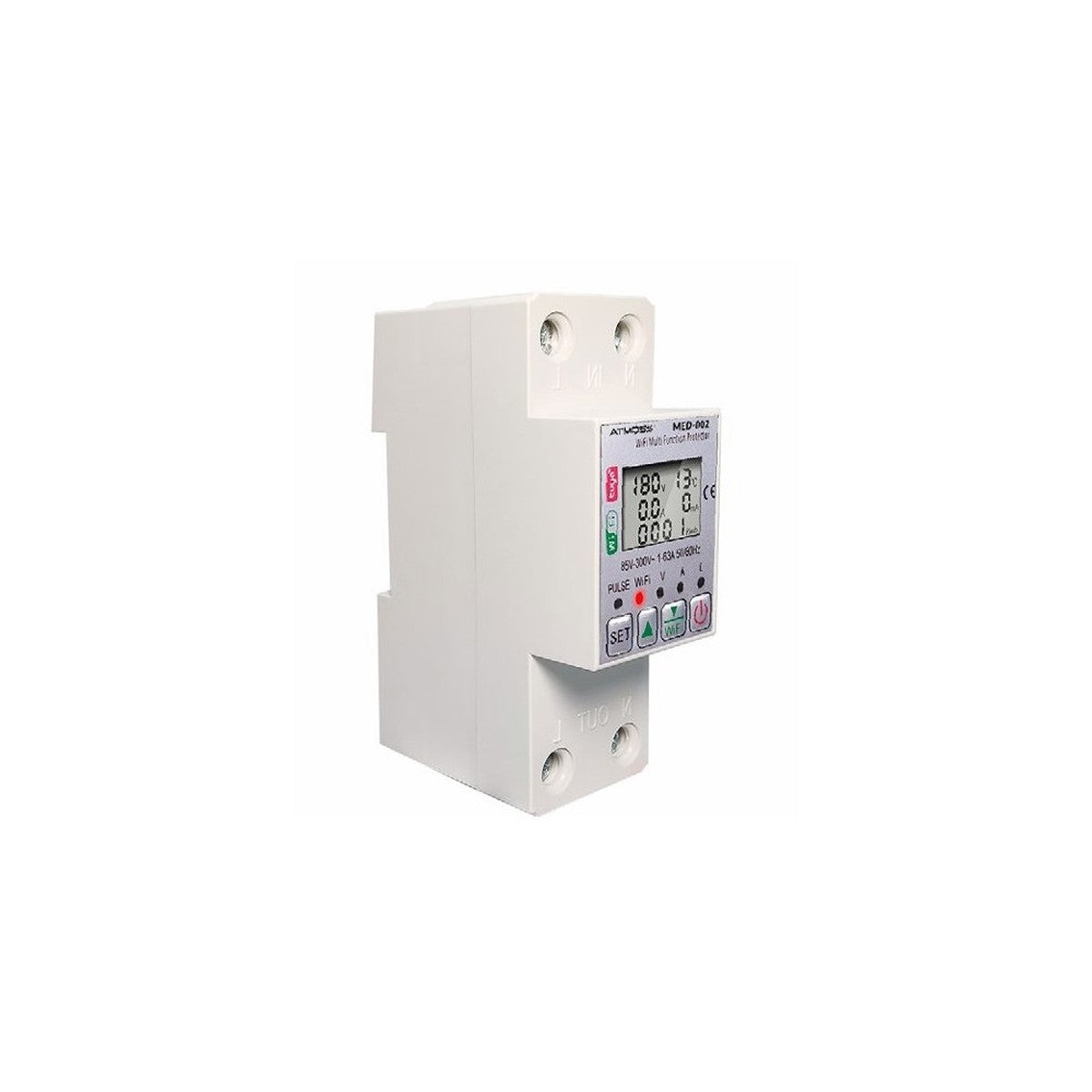 Dispositivo de protección y medidor de energía Atmoss 2P 63 A Wi-Fi - referencia MED-002