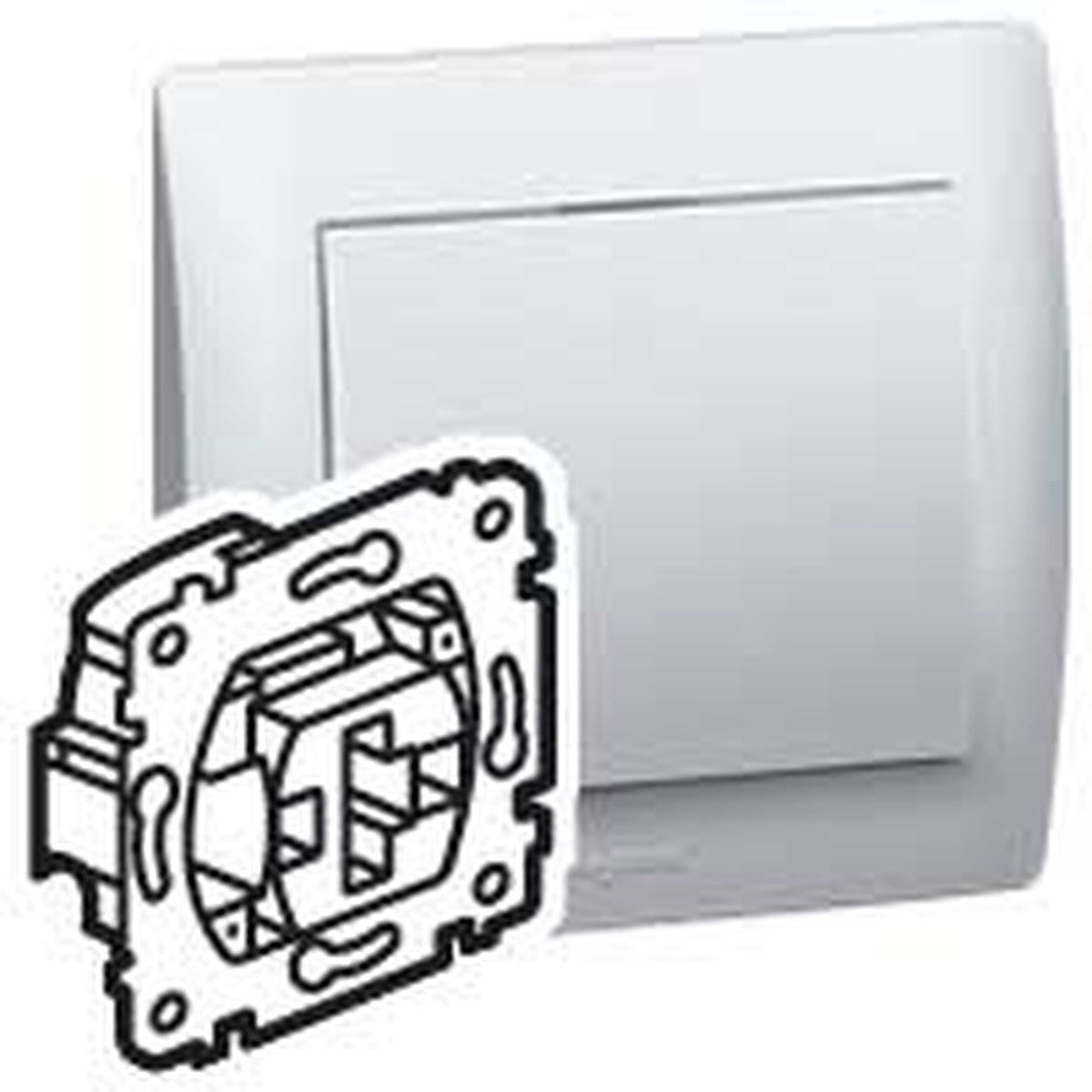Pulsador luminoso verde Legrand Galea Life 1P 10 A - referencia 775813