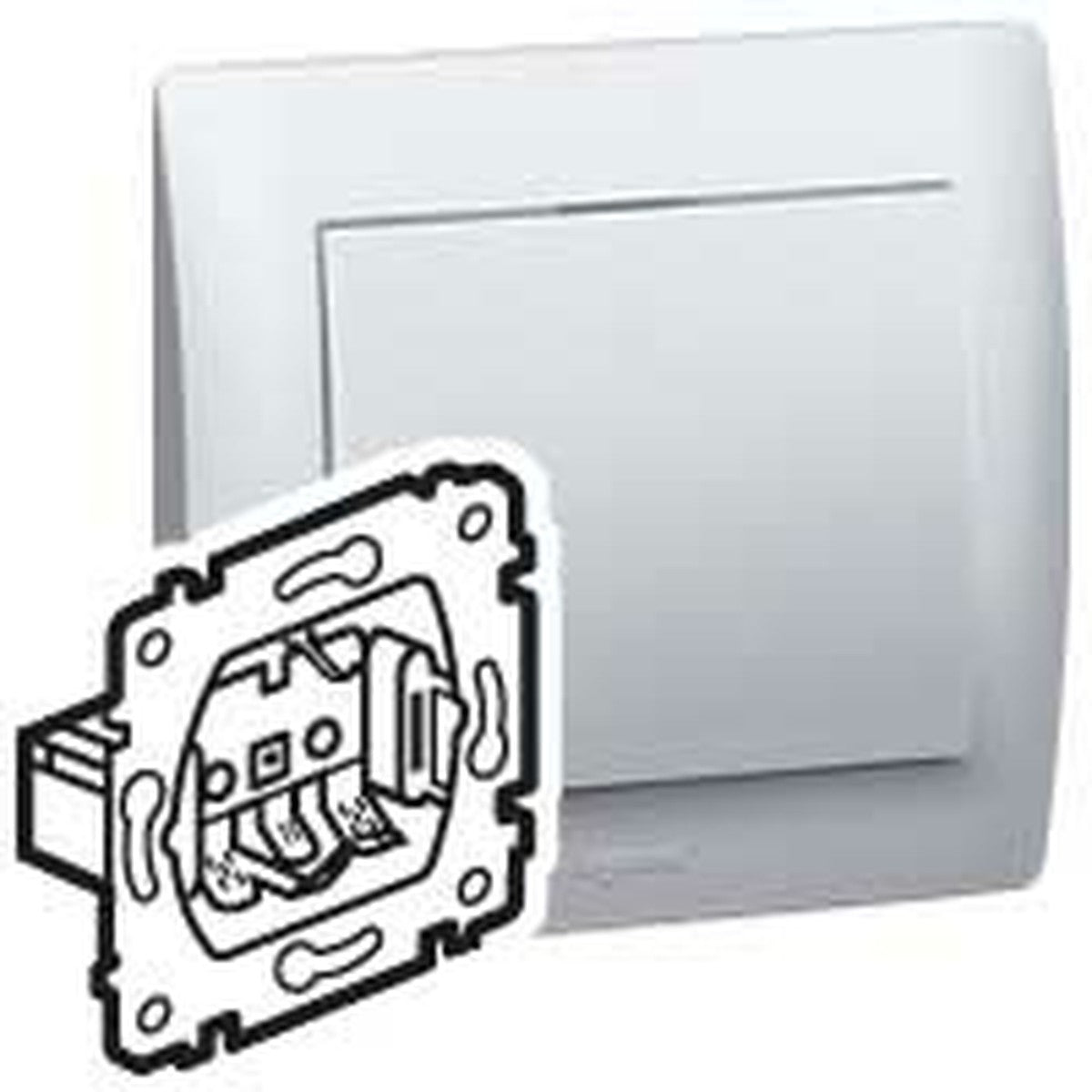 Base de enchufe Legrand Galea Life 2P+T 16 A 250 V blanca - referencia 775921
