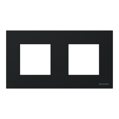 Marco Niessen Zenit 2 ventanas negro mate - Ref. N2272.1 NT