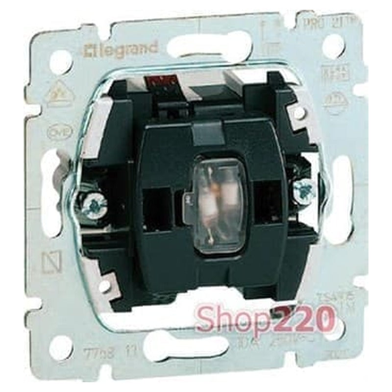 Conmutador luminoso Legrand Galea Life 10 AX 250 V – Ref. 775602