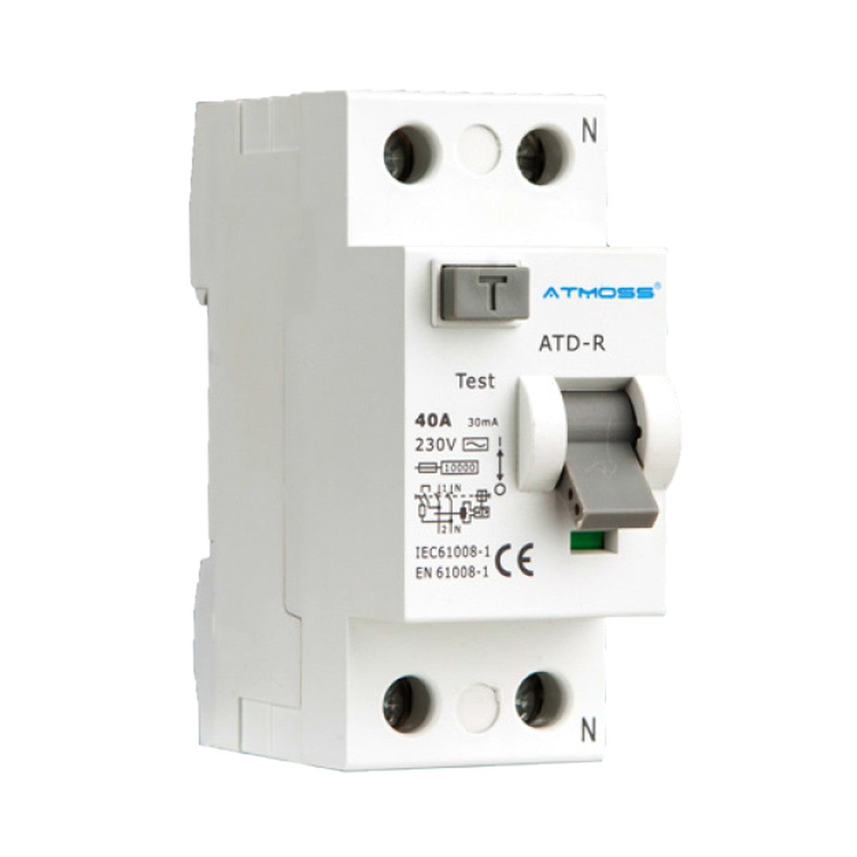 Diferencial 2P 10 kA Tipo Ac 40 A 300 mA Atmoss - referencia 100DIF000003
