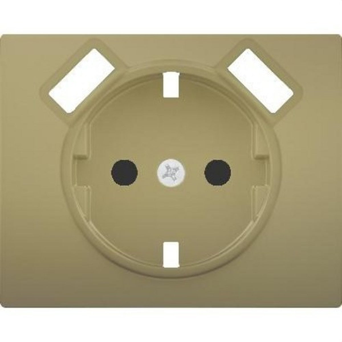 Tapa base enchufe seguridad 2 USB serie mega dorado malta BJC - referencia 22724USBDM