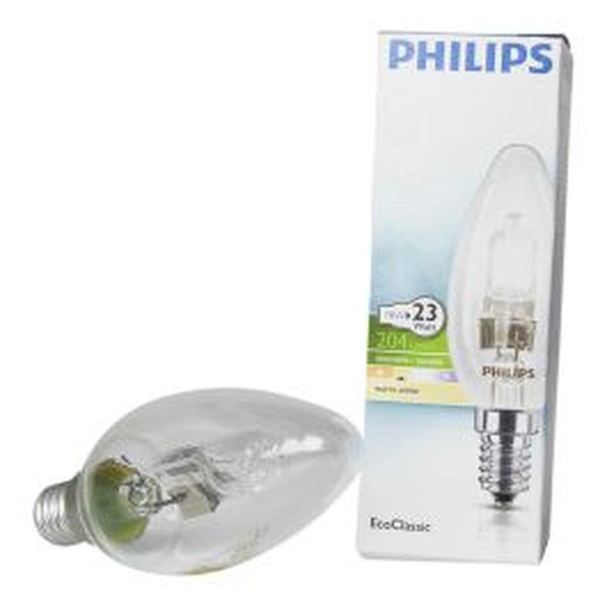 Lámpara halógena Philips EcoClassic B35 18 W E14 clara - referencia 82054604