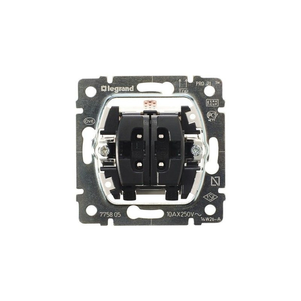 Interruptor doble unipolar Legrand Galea Life 10 AX 250 V - referencia 775805