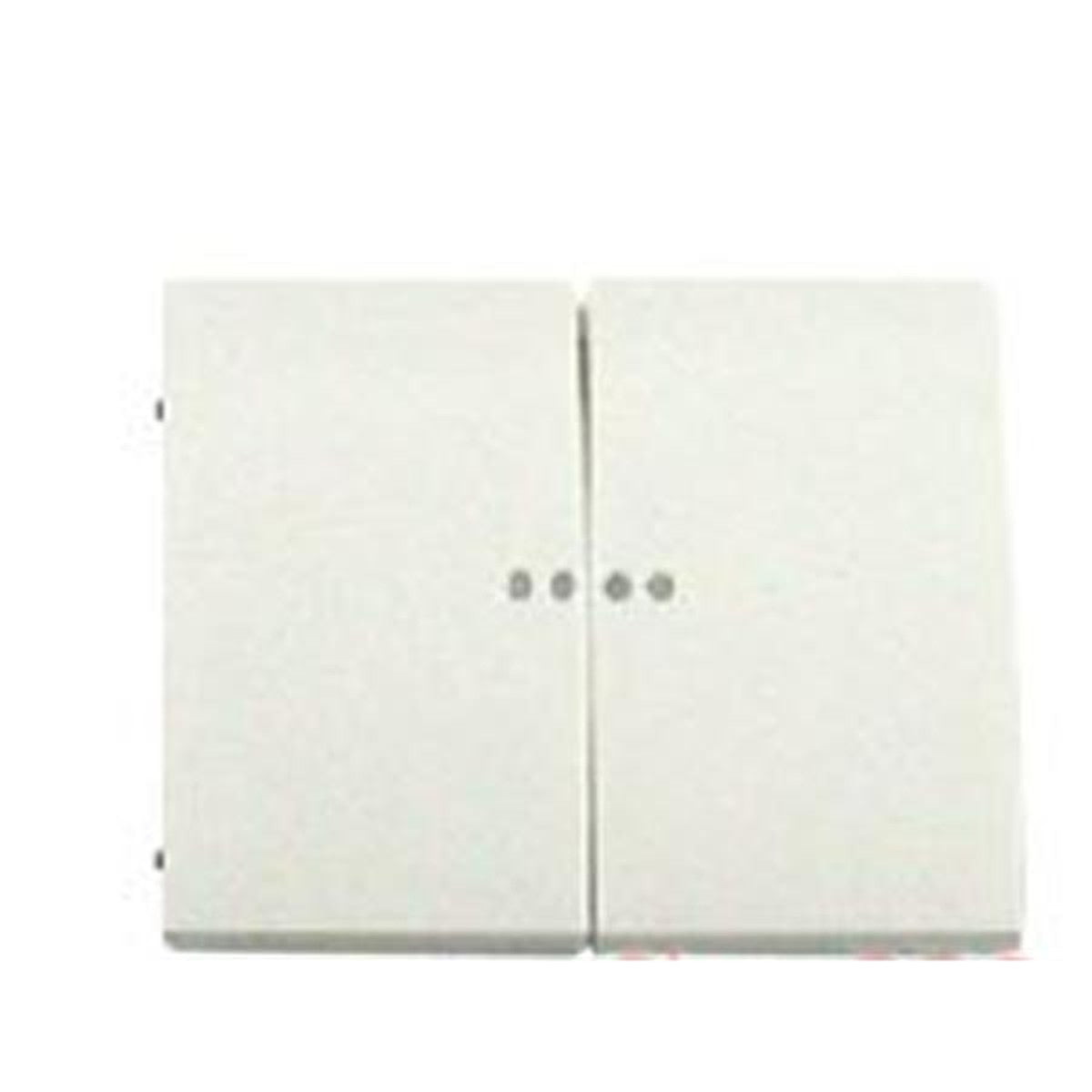 Tecla doble Legrand Galea Life blanca con dos visores - referencia 777013