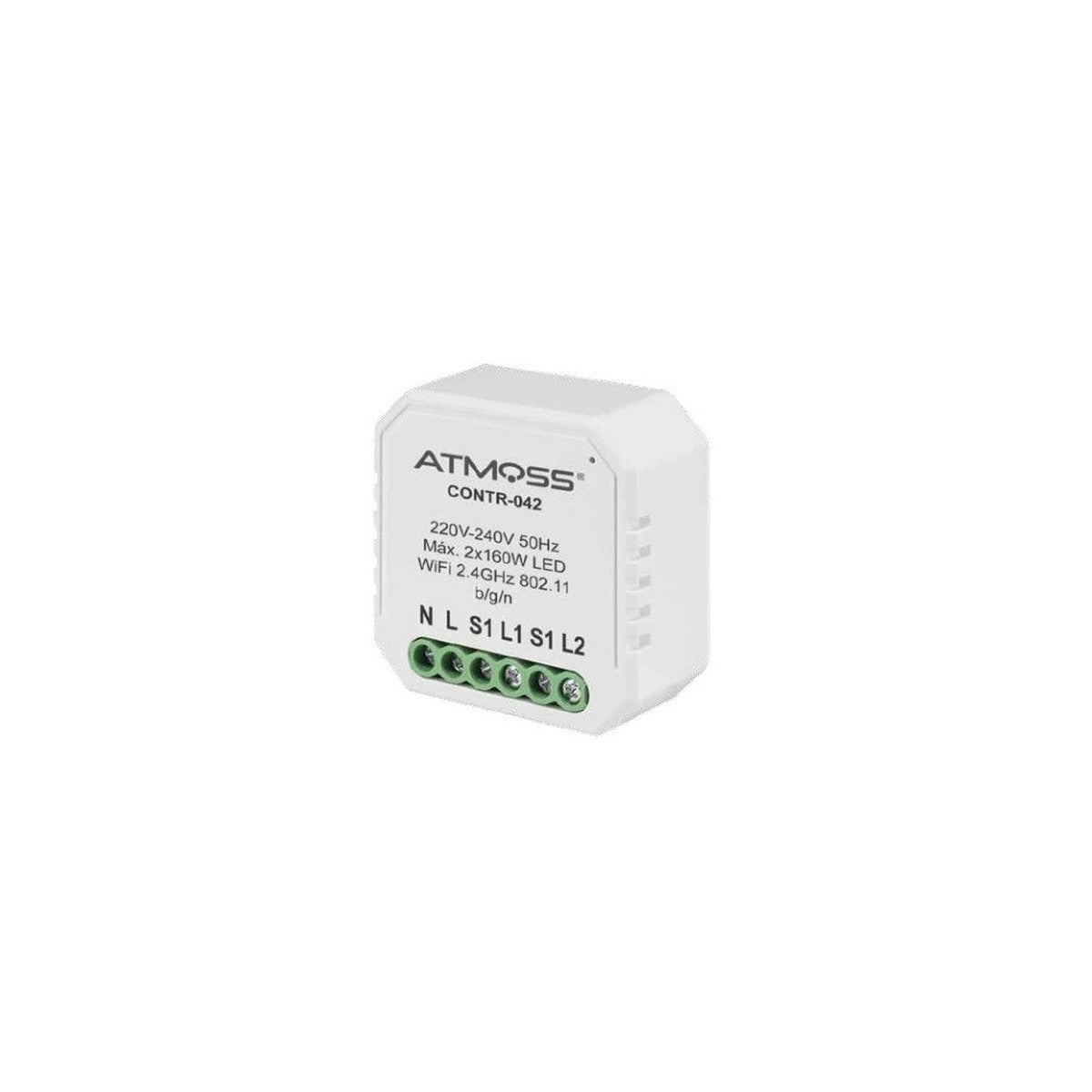 Módulo interruptor doble Wi-Fi Atmoss 2×150 W LED - referencia CONTR042