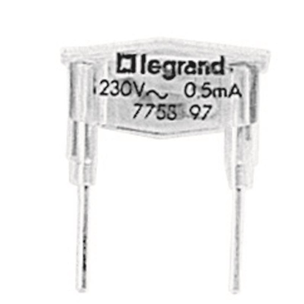 Lámpara de señalización verde Legrand 230 V 0,5 mA - referencia 775897