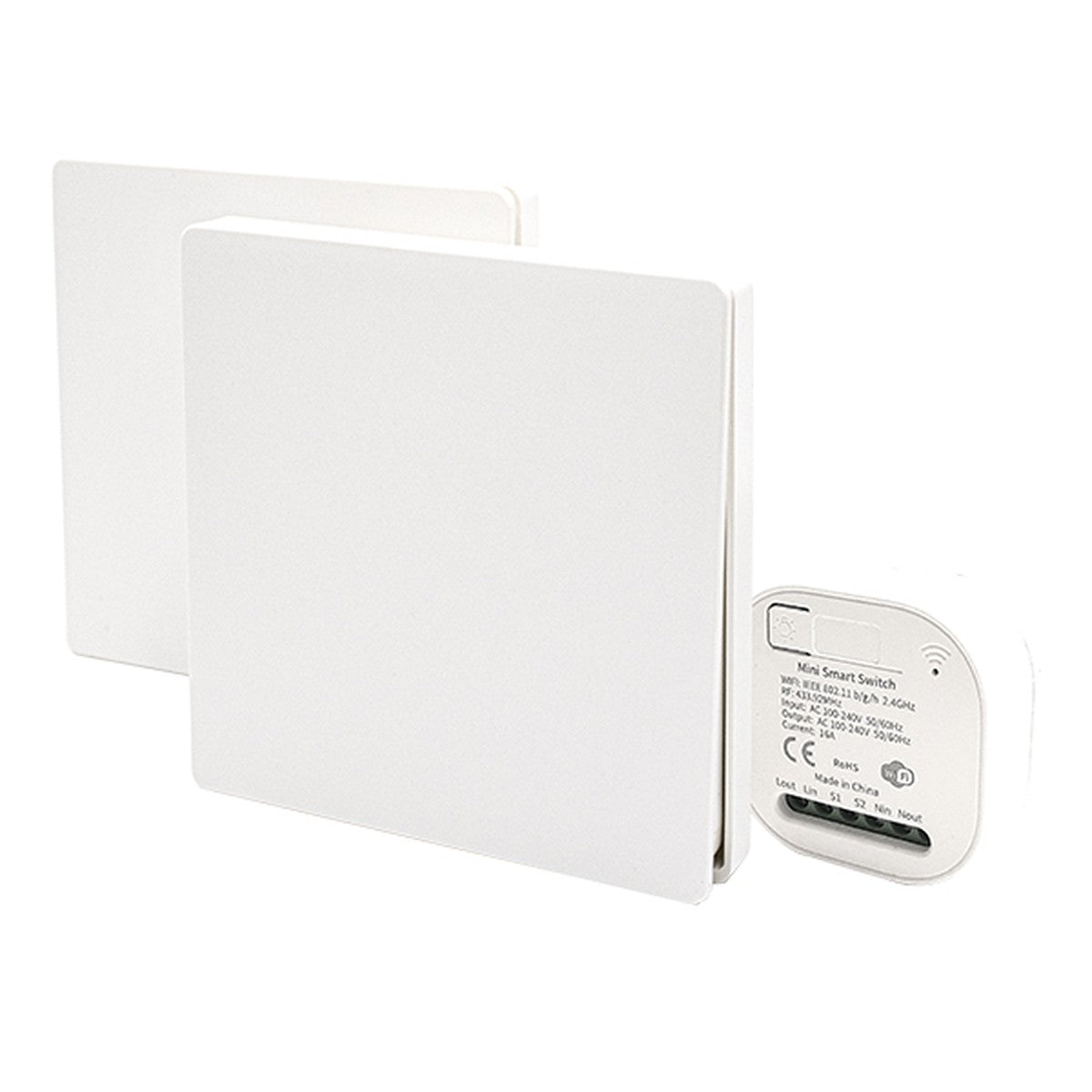 Kit Wi-Fi Atmoss con 2 interruptores inalámbricos RF 16 A - referencia contr-081