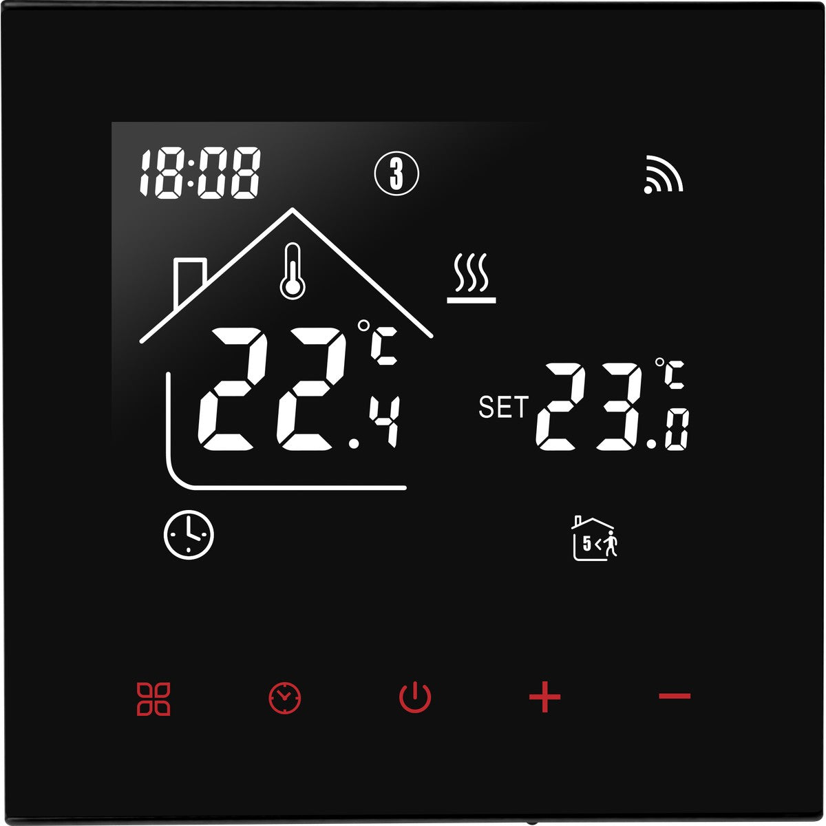 Termostato Wi-Fi Atmoss para caldera 3 A compatible con Tuya - referencia TERM-006