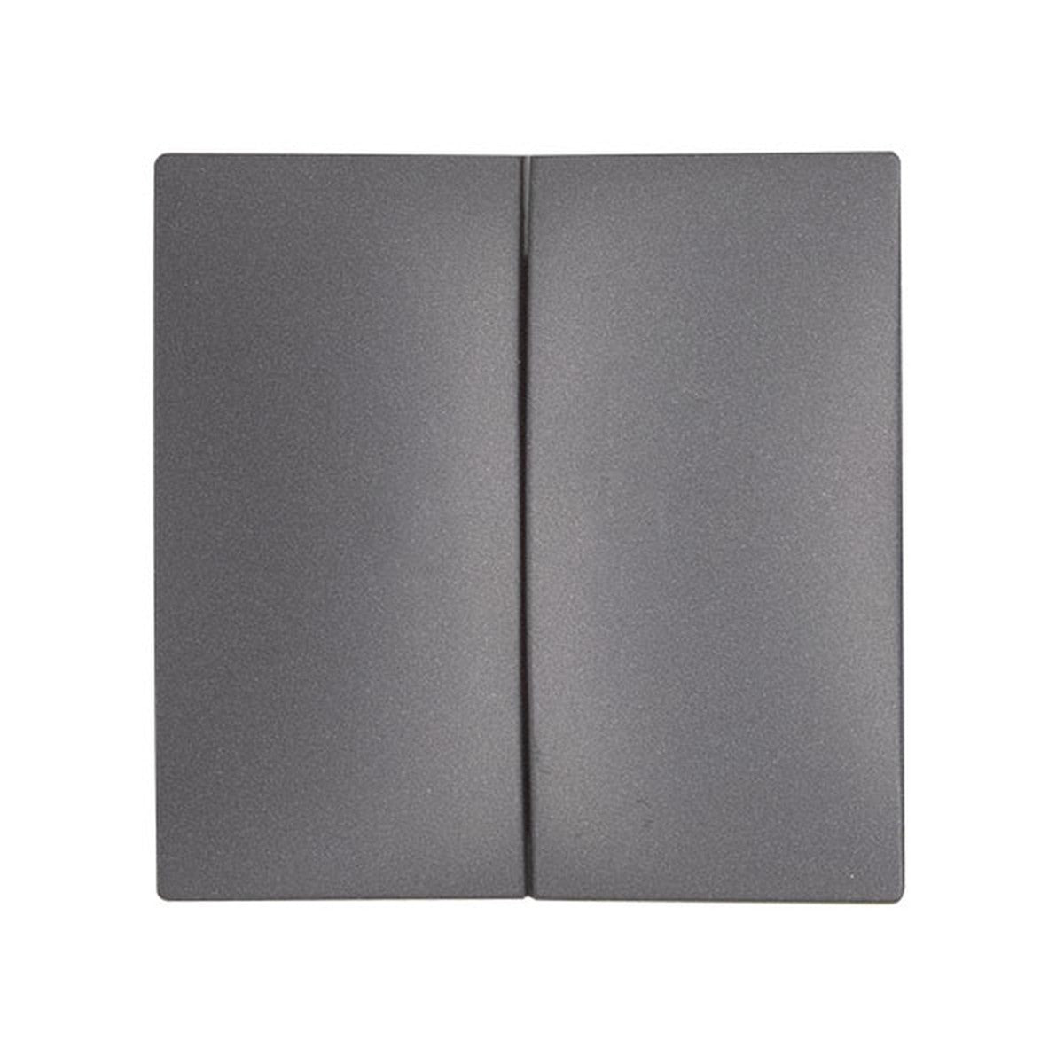 Tecla doble Atmoss S30 para interruptor o conmutador antracita - referencia S3060412