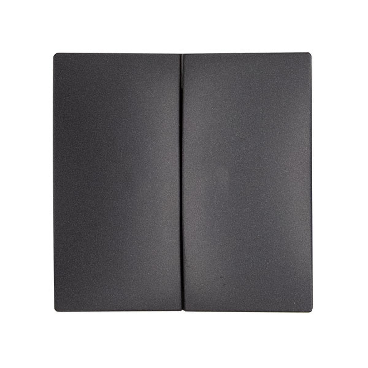 Tecla doble Atmoss S30 para interruptor o conmutador grafito - referencia S3060413