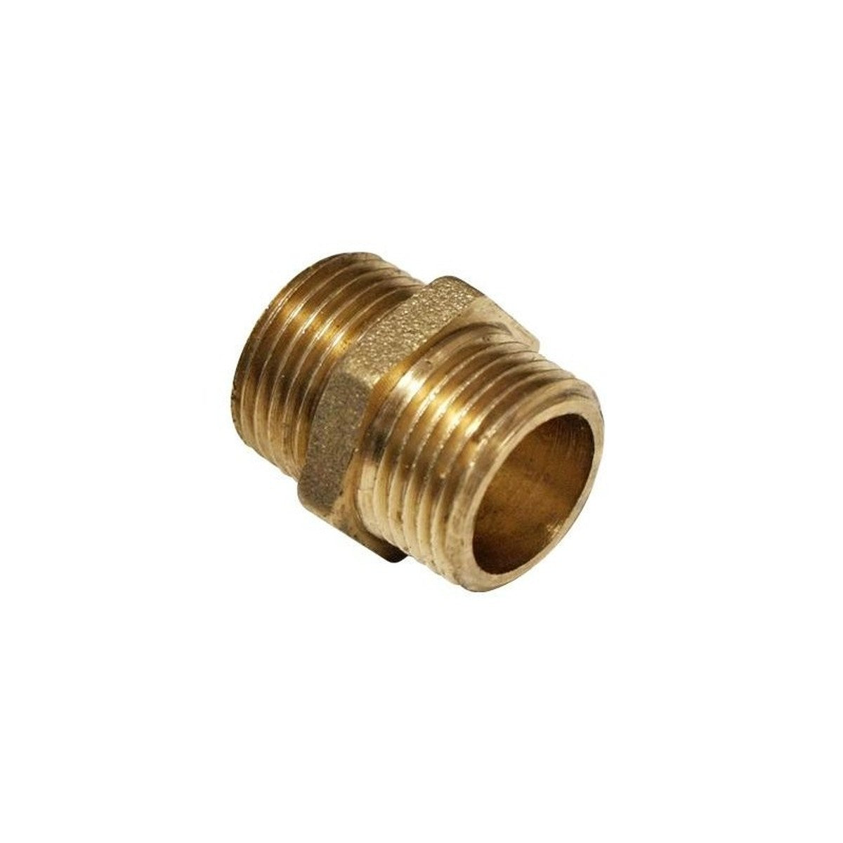 Niple de latón Metalgrup macho-macho 3/8″ × 3/8″ - referencia 313101