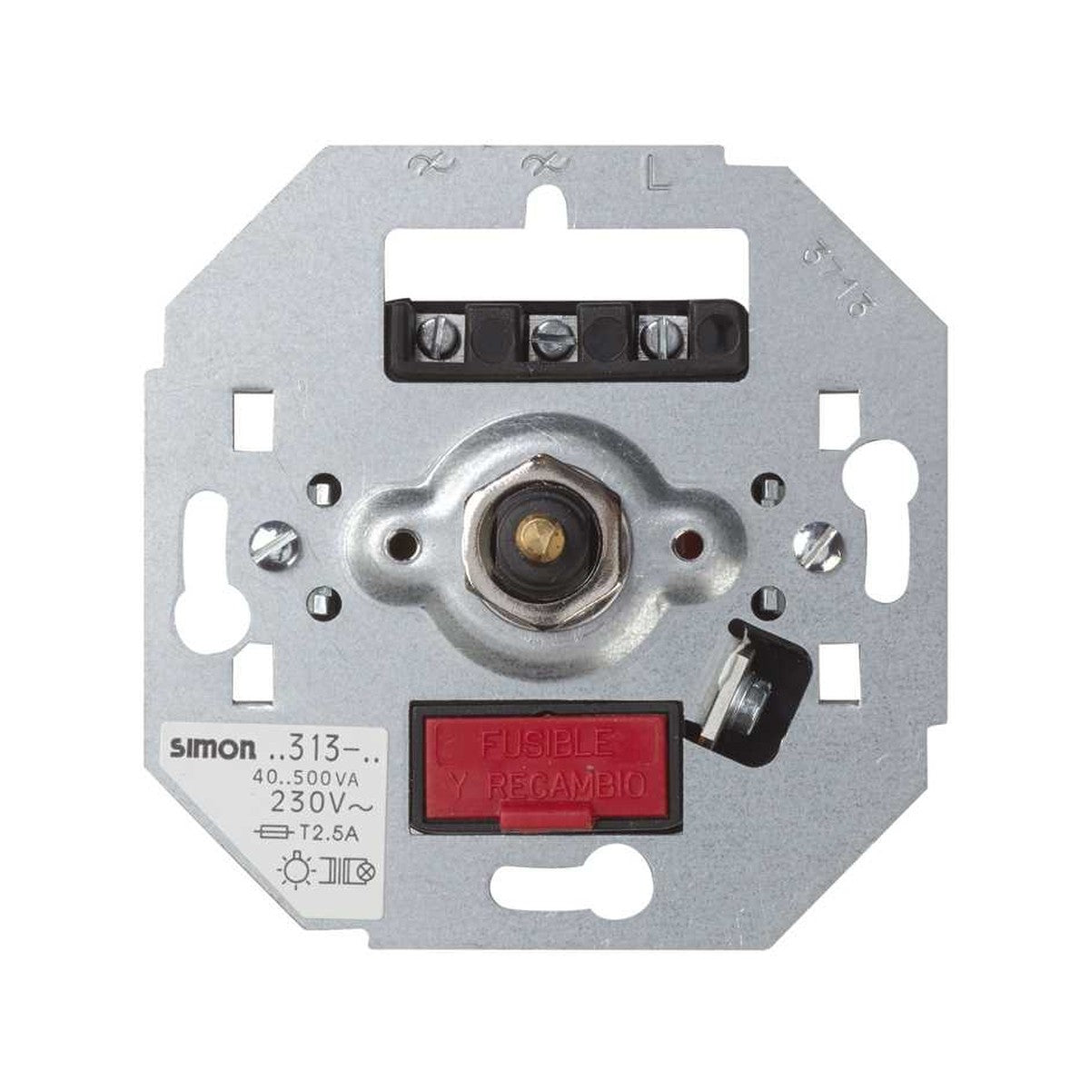 Regulador conmutador giratorio Simon 40–500 W/VA - referencia 75313-39