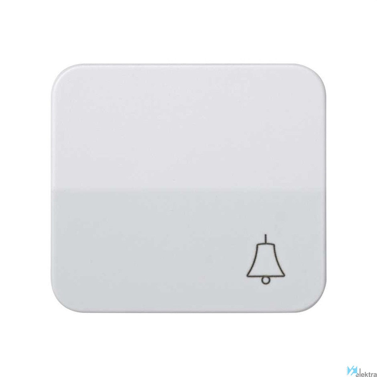 Tecla de pulsador con símbolo de campana Simon 73 blanca - referencia 73017-30